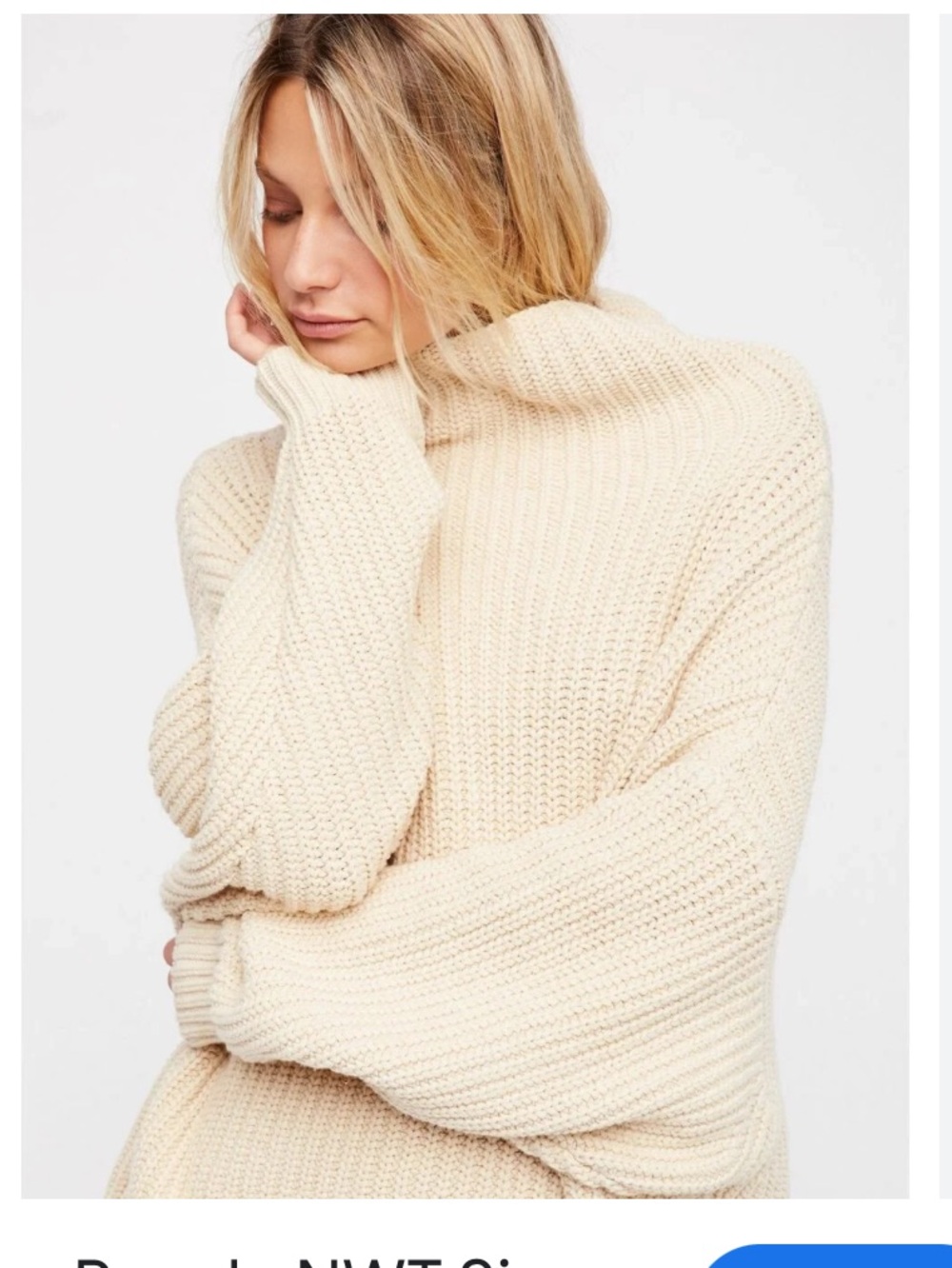 FREE PEOPLE SWIM TOO DEEP OVERSIZED SWEATER